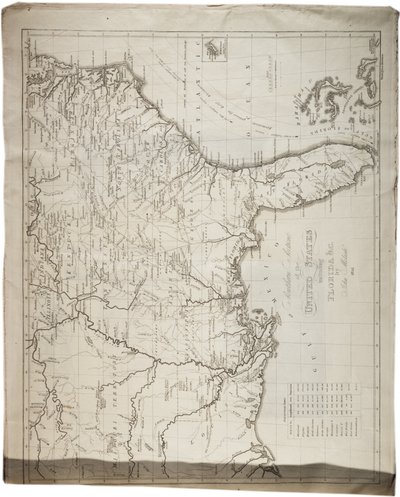 Map of the United States, 1816 by John Melish